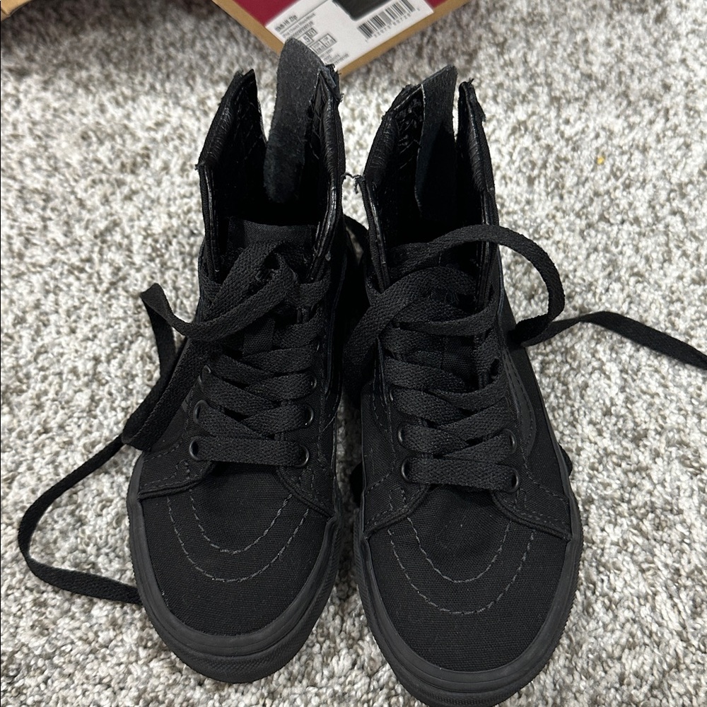 Vans Black Sk8-Hi Zip Sneakers
